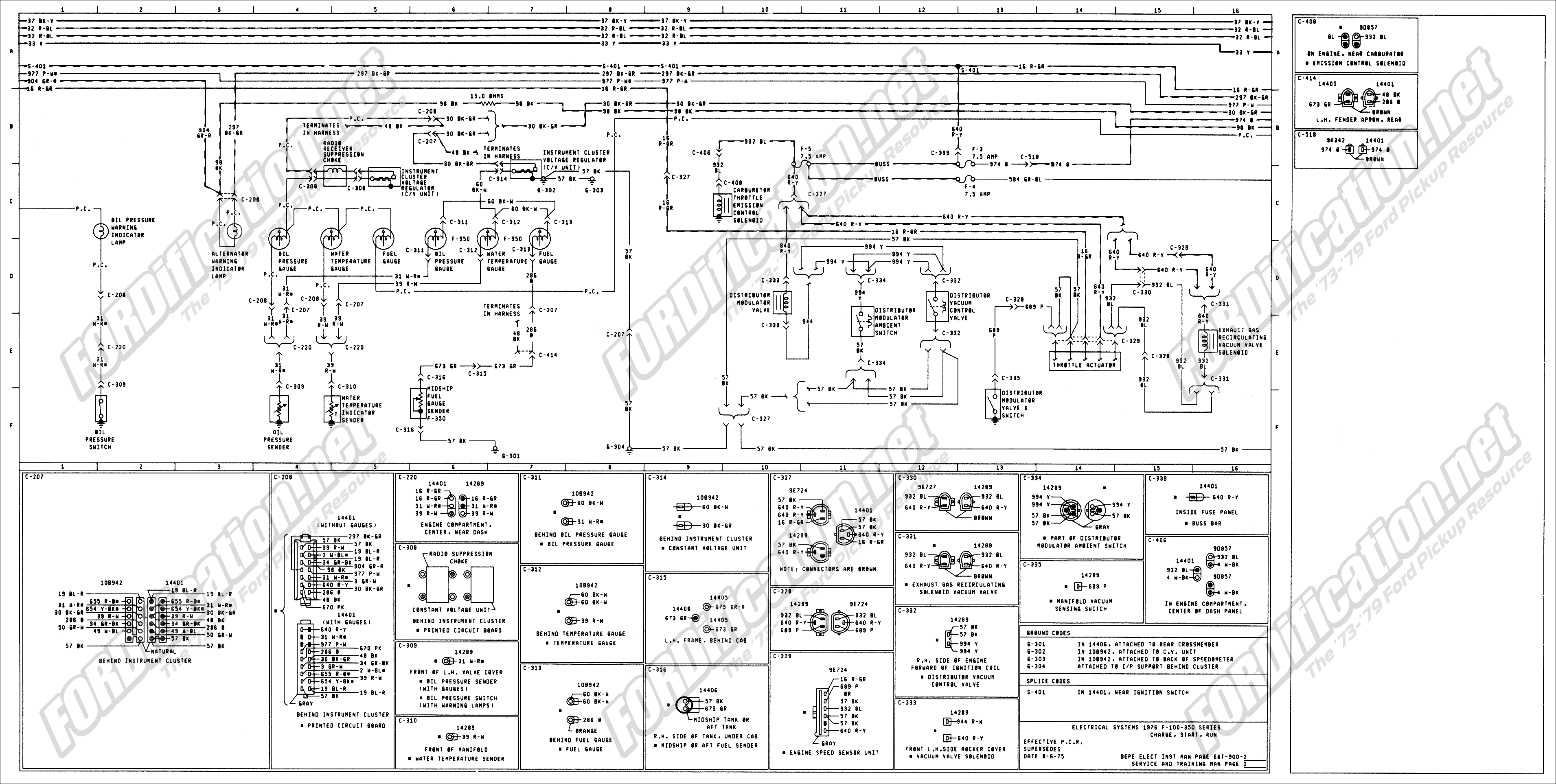 Dash wiring for cluster in 1977 F100 - Ford Truck Enthusiasts Forums